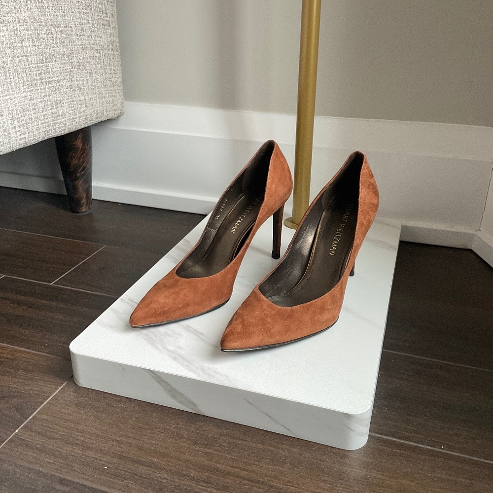 Stuart Weitzman Suede Stiletto Heels